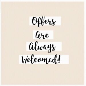 Offers are always welcome✨🕊️🛍️🍦​